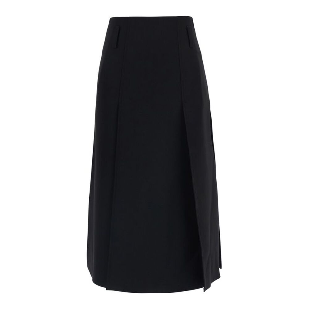 Leplain Women Panel Skirt With Tech Fabric Details, Black, Woman
